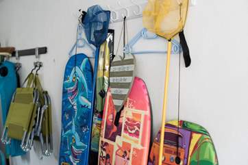 Plenty of beach equipment is available for your use.
