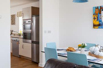 The open plan living space allows you to chat to your nominated chef.