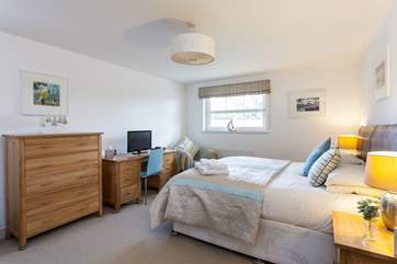 The bedroom is lovely and cosy and is on the ground floor (Bedroom 1).