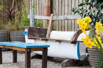Quirky decor can be found both inside and out at Coastal Retreat.