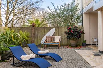 Enjoy an extended summer in this perfectly sheltered garden.
