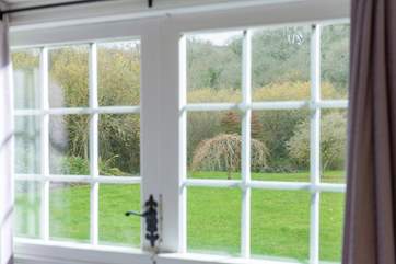 The view out onto the garden.