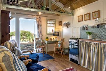 Although small and perfectly formed, the space is light and airy.