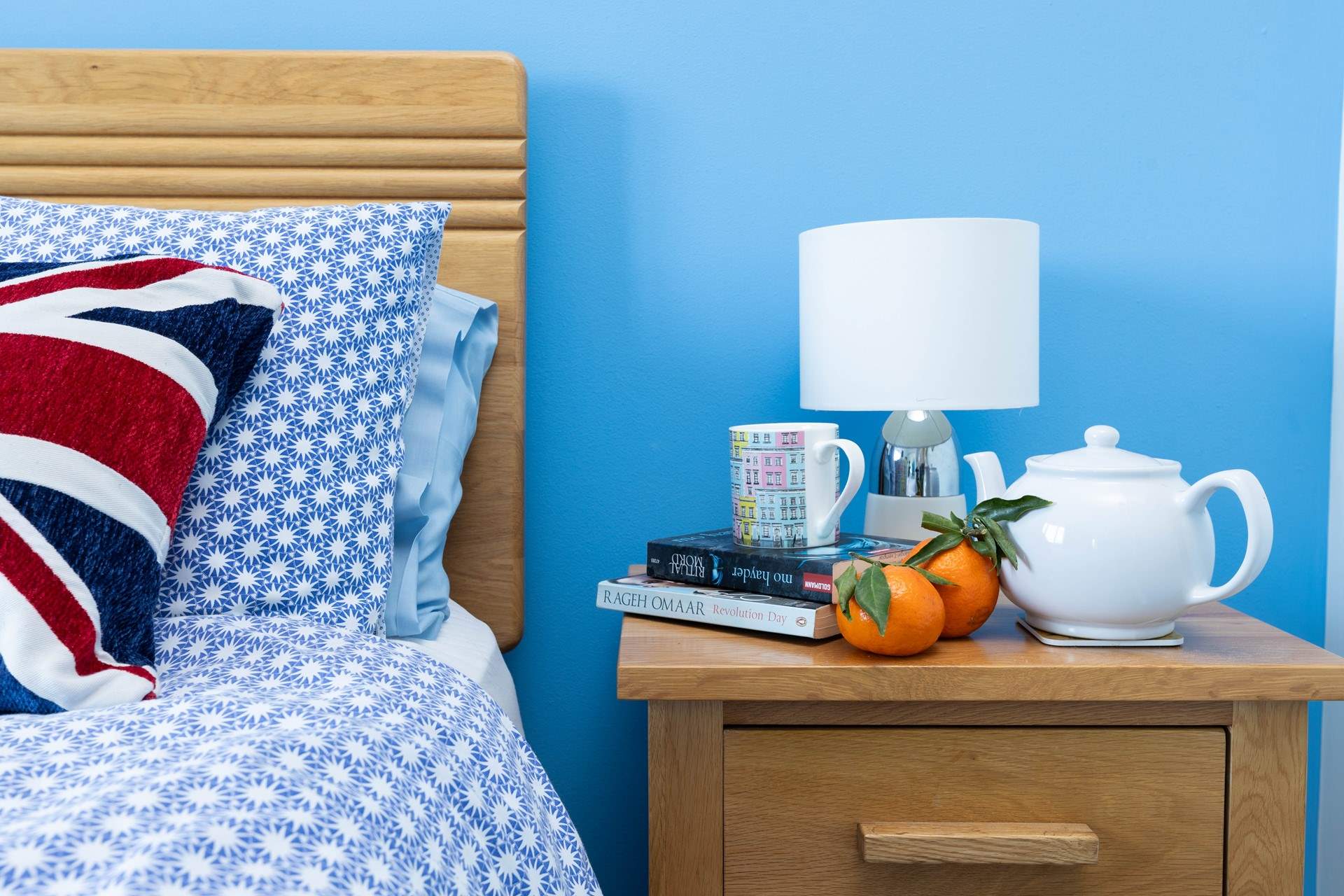 The owner has plenty of thoughtful touches throughout the apartment.