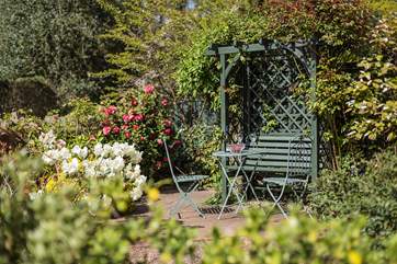 There is a beautiful cottage garden at the front of the cottage where you can sit in peace and quiet listening to the sound of the little brook.