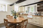 The kitchen is fitted as a true home-from-home and is exceptionally well-equipped.