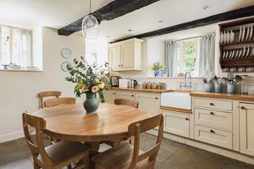 The kitchen is fitted as a true home-from-home and is exceptionally well-equipped.