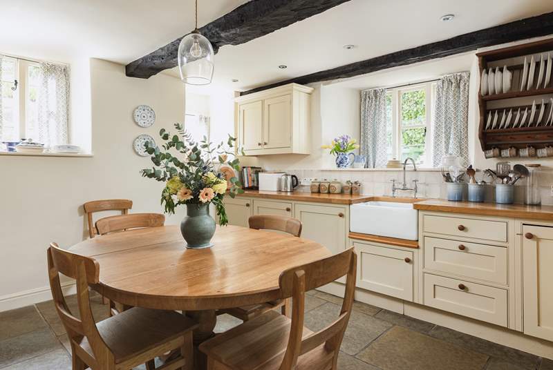 The kitchen is fitted as a true home-from-home and is exceptionally well-equipped.