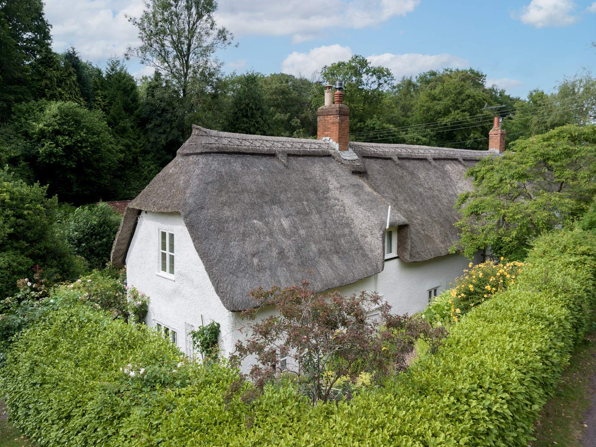 With it's thatch the cottage is chocolate-box perfect!