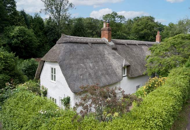 With it's thatch the cottage is chocolate-box perfect!