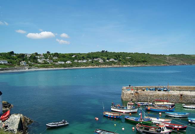 Coverack's picturesque harbour and village pub are just a few minutes' walk from Arlyn Wartha.