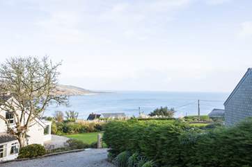 The wonderful view out to sea.