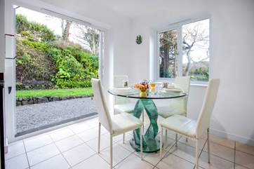 The perfect light and sunny spot for a leisurely breakfast!