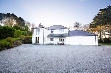 There's lots of space to park outside this impressive home, this is your space as the owners park in spaces to the right of the picture.