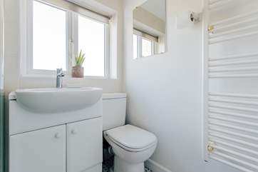 In addition to the downstairs cloakroom, there is a shower-room upstairs.