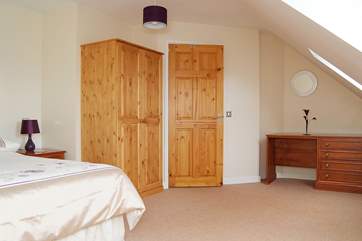 The double bedroom is hugely spacious.