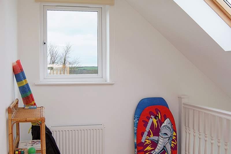 The little galleried play-area beyond the children's bedroom.