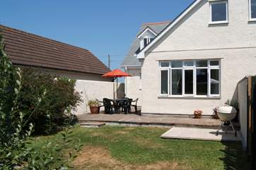 The south-facing garden and patio catch the sun for most of the day.