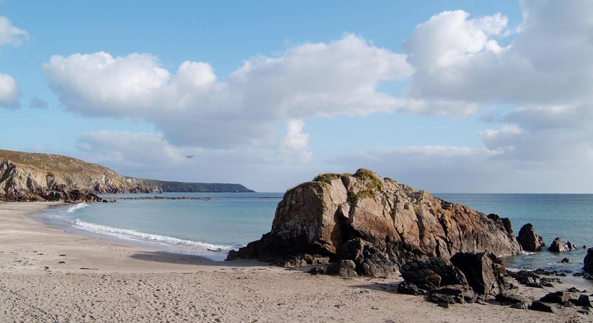 The family-friendly beach at Kennack Sands is just a few minutes' drive from Bona-Vista.