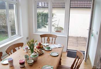 And with direct access to the garden and patio, you may want to take your breakfast outside.