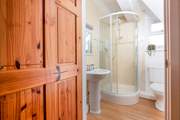 The ground floor shower-room, situated opposite bedroom 1.