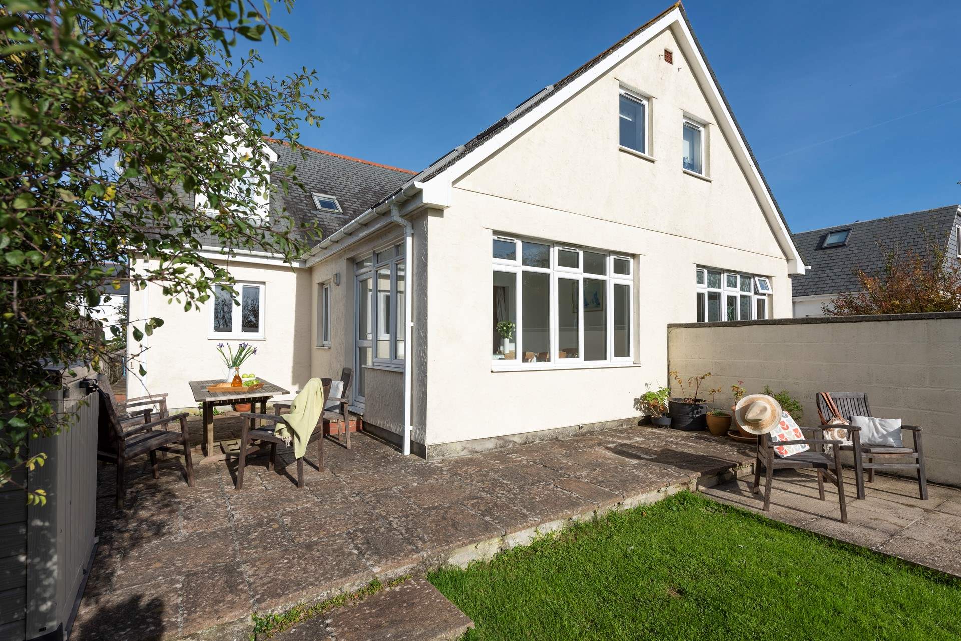 Enjoy the sunshine in the south facing garden.