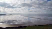 This is the seemingly endless beach at nearby Saunton Sands.