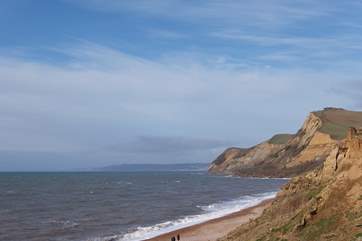 Golden Cap from Eype between Chideock and Bridport.