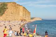 The much-loved cliffs of West Bay, which is very close to the cottage, the location for   dramatic scenes on the television programme Broadchurch.