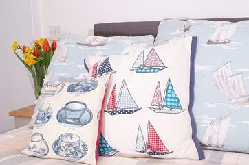 There are cheerful touches to make this a real home-from-home.