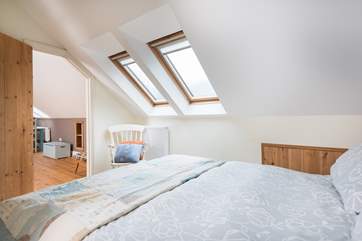 There are blinds on the Velux windows.