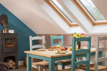 A lovely cosy spot for meals.