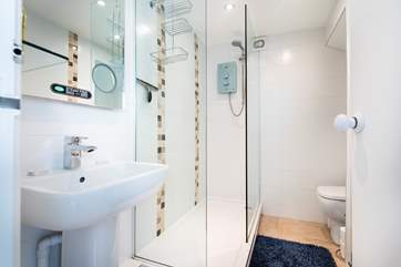 The large shower in the ground floor shower-room.
