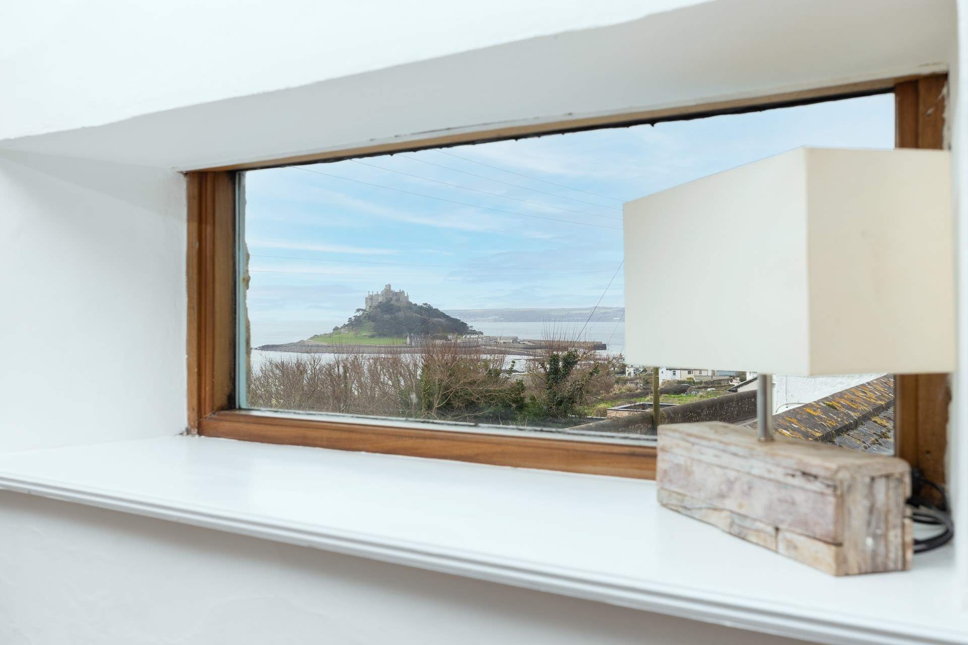 Take in the view of  iconic St Michael's Mount.