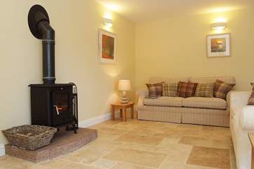 Travertine tiles are light and very attractive, especially to the feet as it is warmed by under-floor heating.