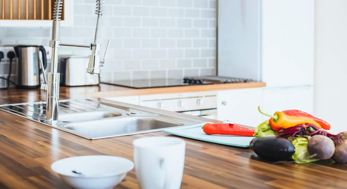 Cooking is a pleasure in this kitchen.