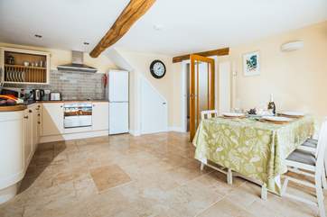 Under floor heating will warm your toes at any time of year.