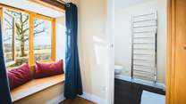 The lovely window seat where you can sit and ponder.