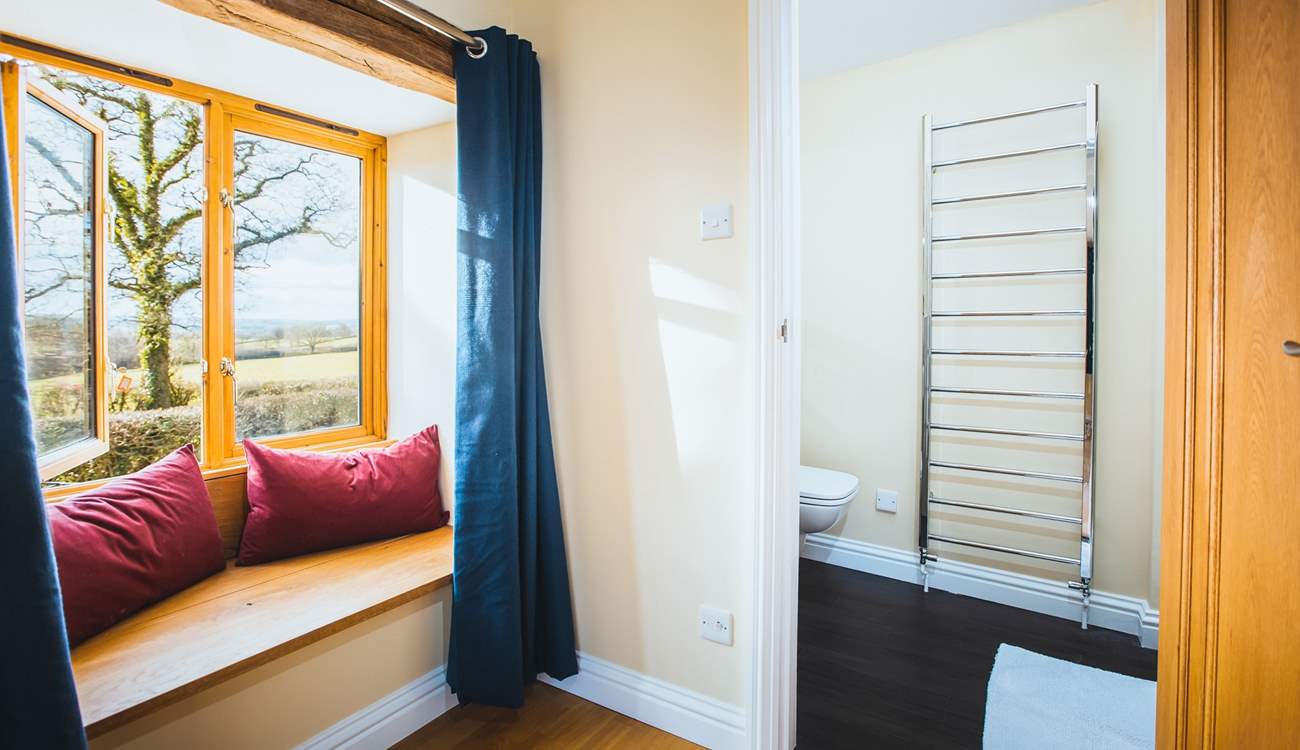 The lovely window seat where you can sit and ponder.