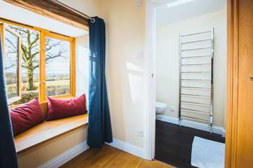 The lovely window seat where you can sit and ponder.