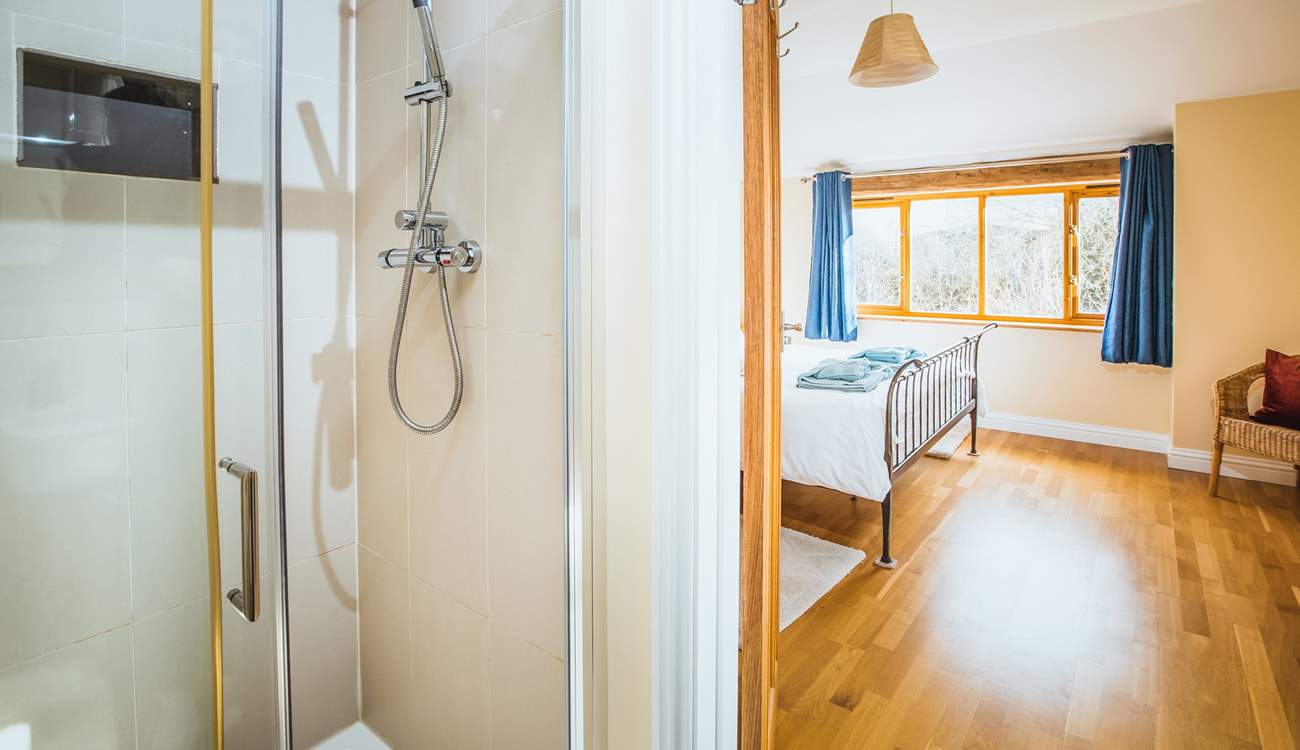 The en suite shower-room to bedroom one.