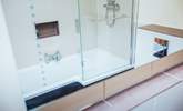 The large bathroom with shower bath. - Thumbnail Image