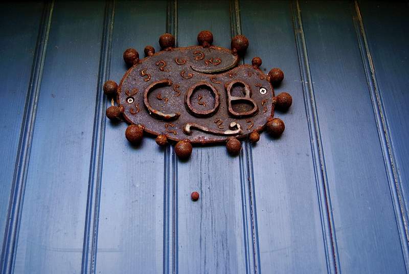 The front door of The Cob.