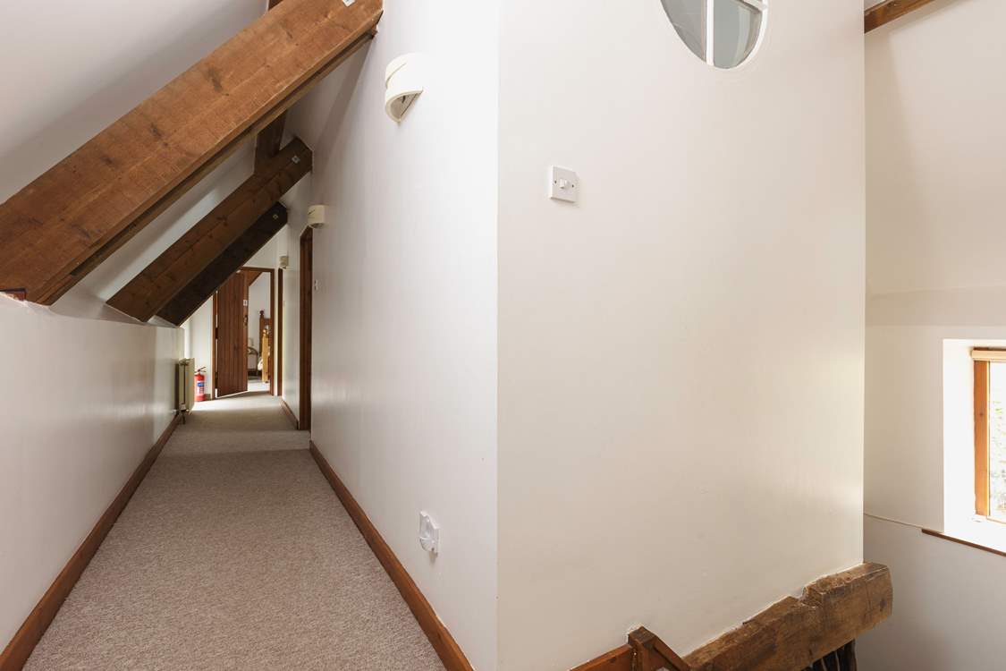 The first floor landing has some low beams - please take care.