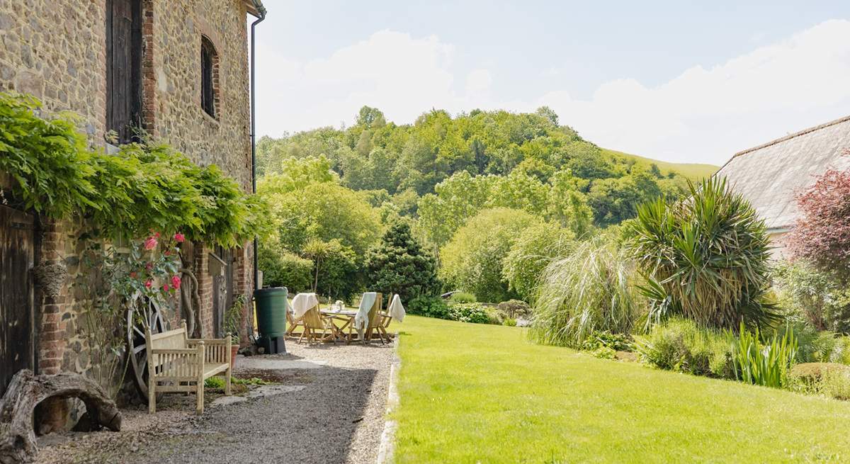 The storage barn opposite is where you will find the shared laundry room.