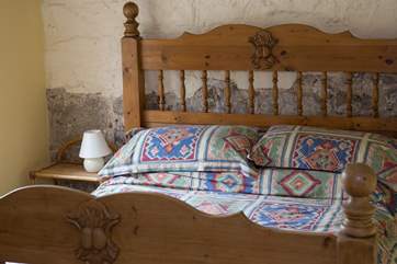 The lovely bed in Bedroom 1.