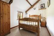Bedroom 1 is a cosy double with original exposed beams.