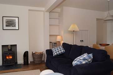 The living area is open plan.