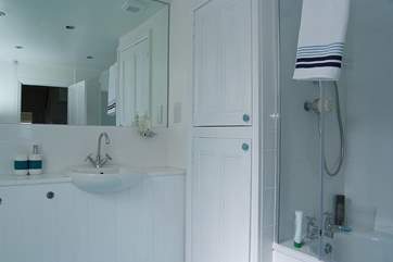 The first floor bathroom.