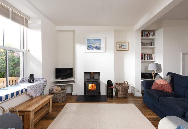 There are plenty of spaces to relax in this wonderful terraced house.
